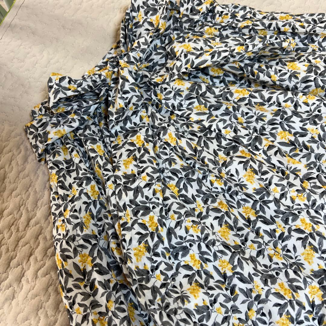 ★大人気完売品！格安！OBLI サイドリボンコットンフラワースカート