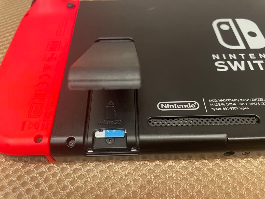 【中古】Nintendo Switch 本体 青/赤 SDカード、ケース付き