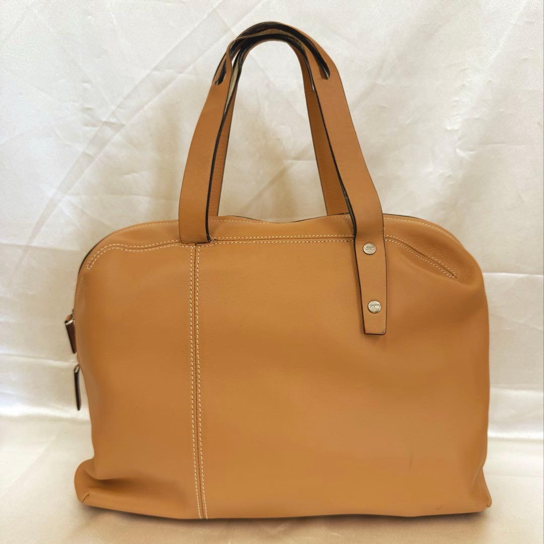 LOEWE ロエベ ボストン ハンドバッグ ステッチ ポーチ付き ベージュ
