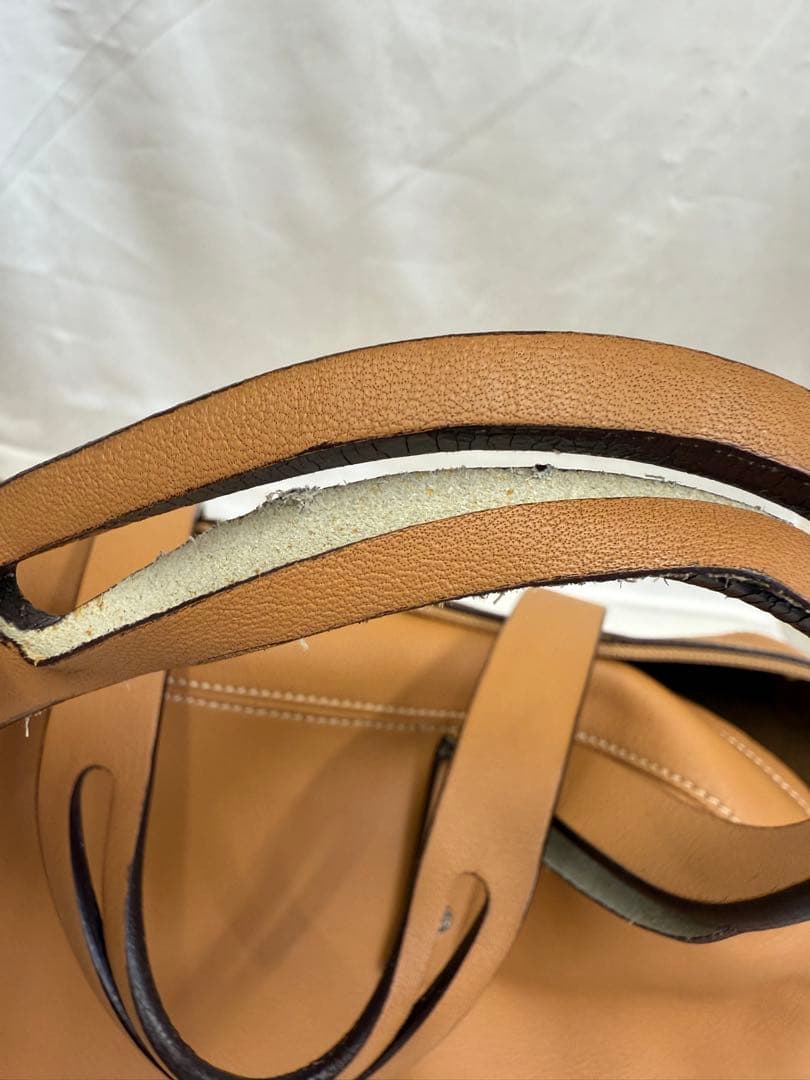LOEWE ロエベ ボストン ハンドバッグ ステッチ ポーチ付き ベージュ