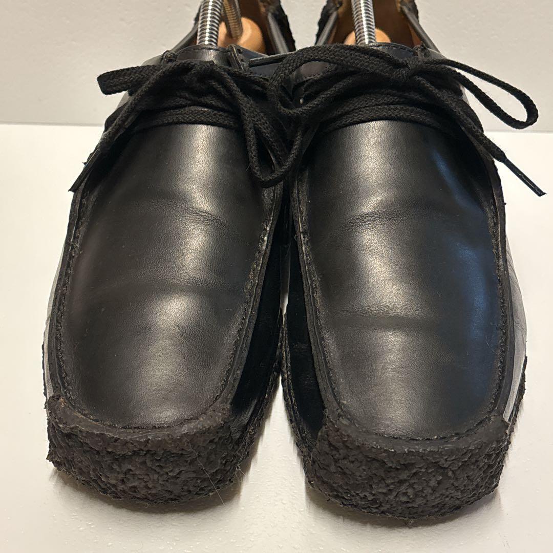 美品【CLARKS】クラークス ナタリー ワラビー レザー ブラック 8 1/2