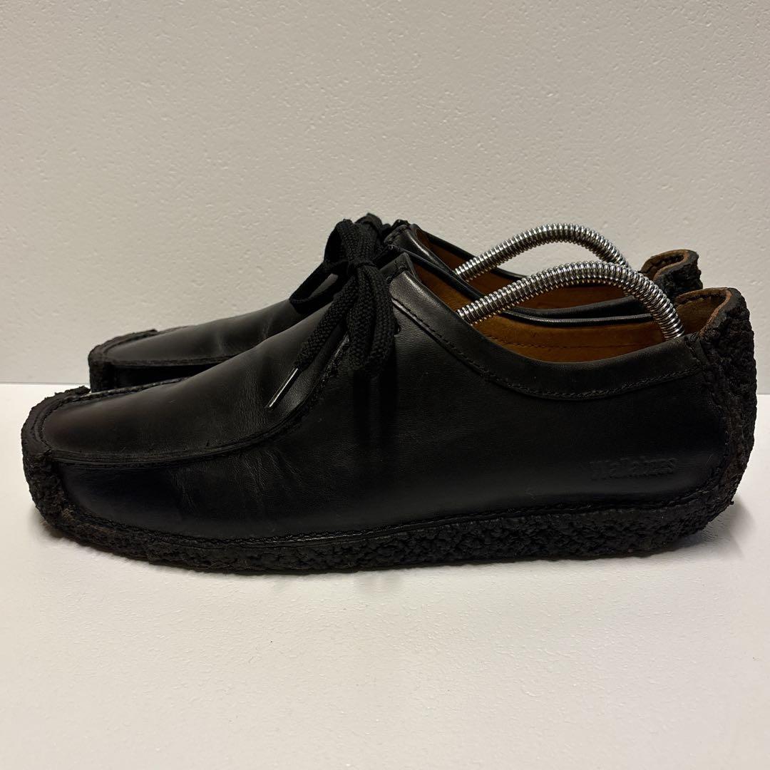 美品【CLARKS】クラークス ナタリー ワラビー レザー ブラック 8 1/2