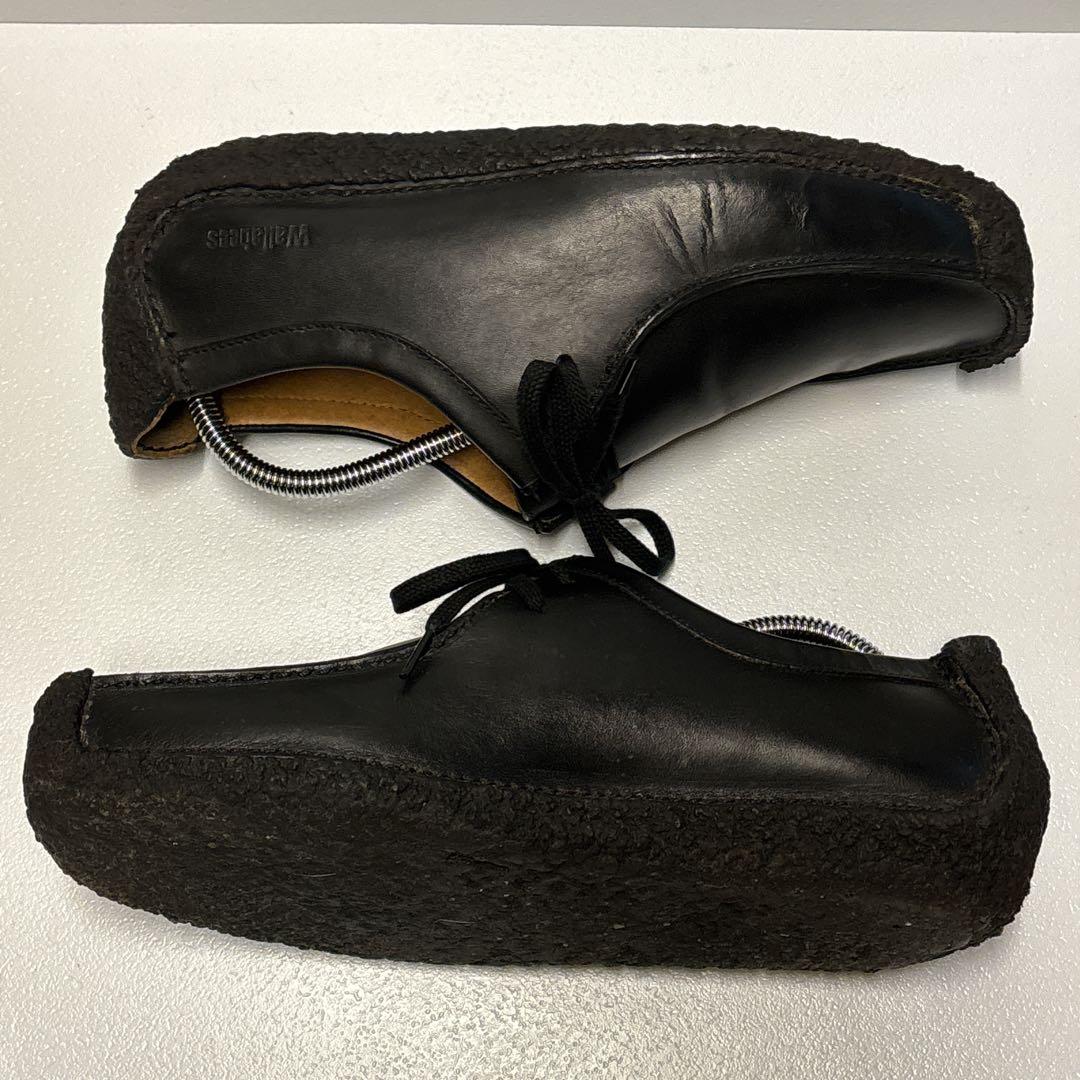 美品【CLARKS】クラークス ナタリー ワラビー レザー ブラック 8 1/2