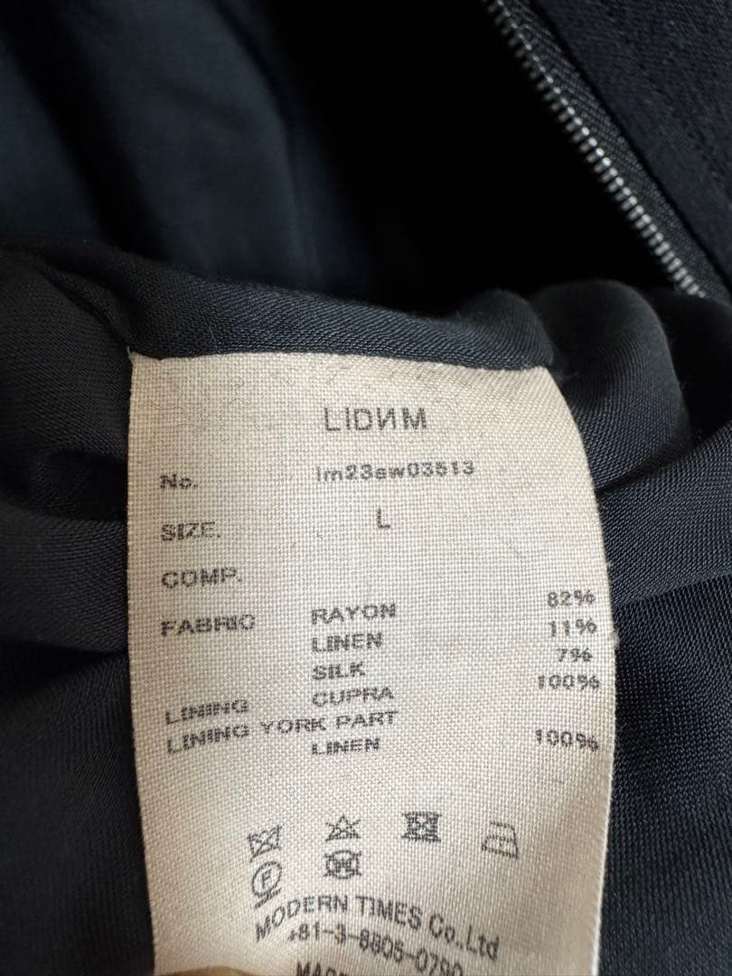 ジャケット・アウター LIDNM SILK RAYON TRACK JACKET