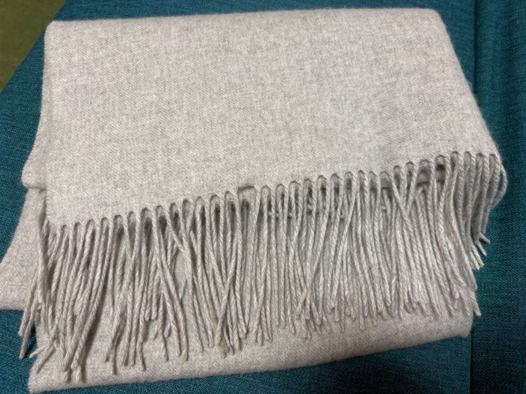 mj さん専用 Cashmire カシミヤグレーショール 元値24,000円