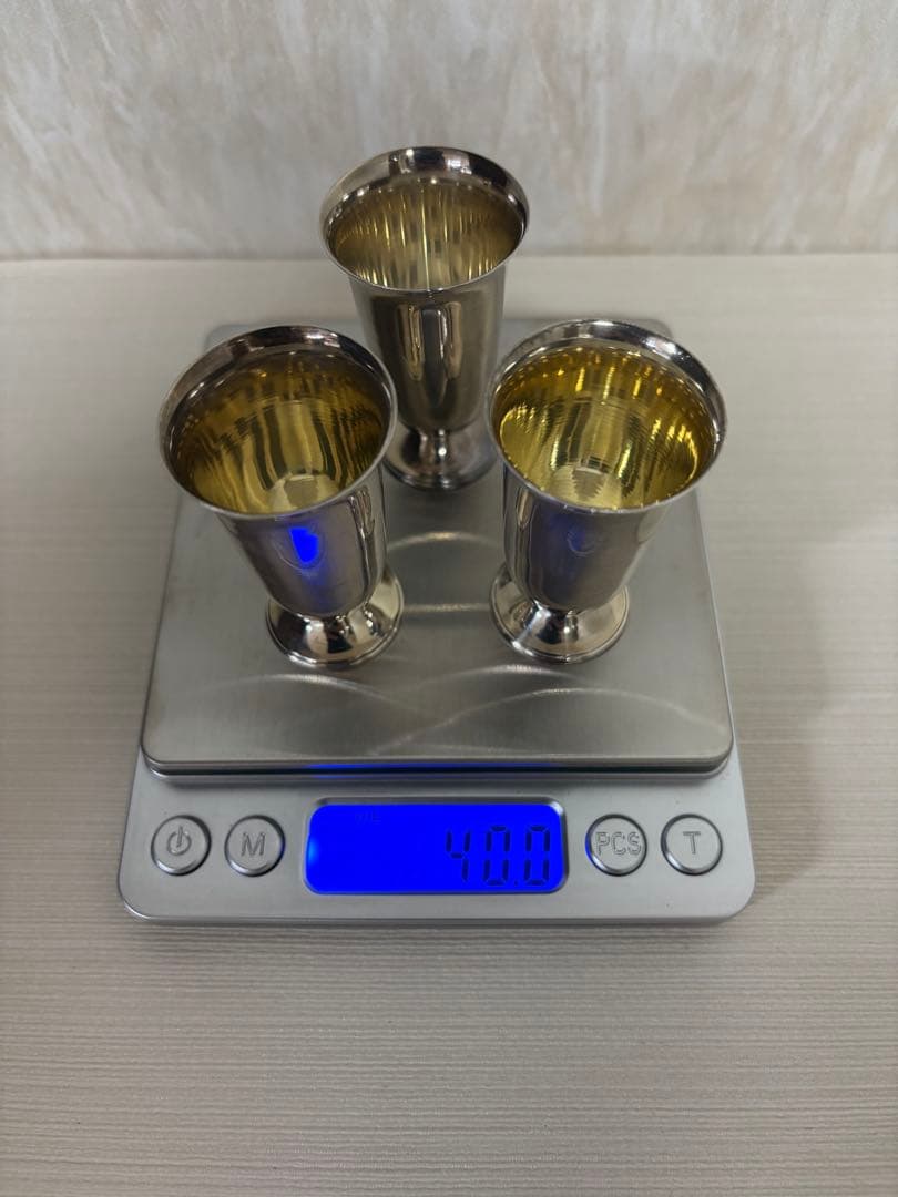 銀製品のショットカップセット