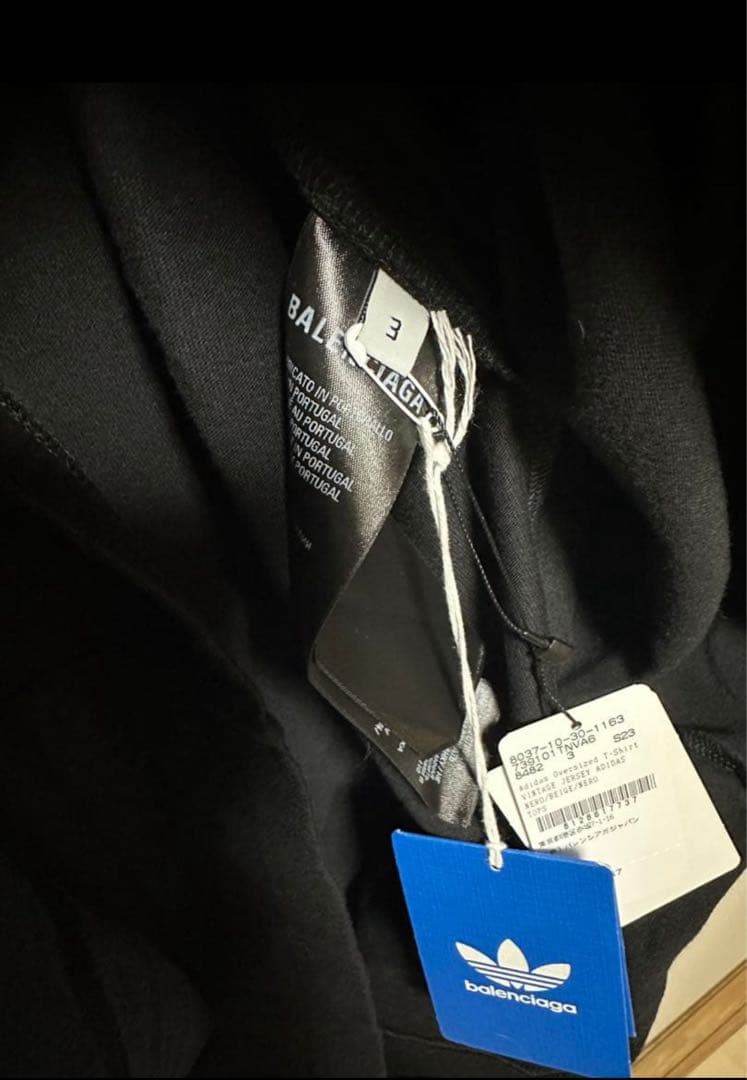 最安balenciaga adidas オーバーサイズtシャツ　サイズ3 新品