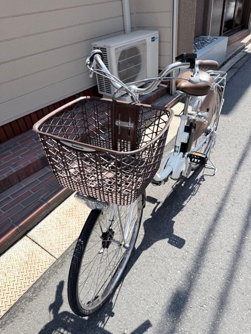 大阪府　Panasonic 電動アシスト自転車 ホワイト　26インチ