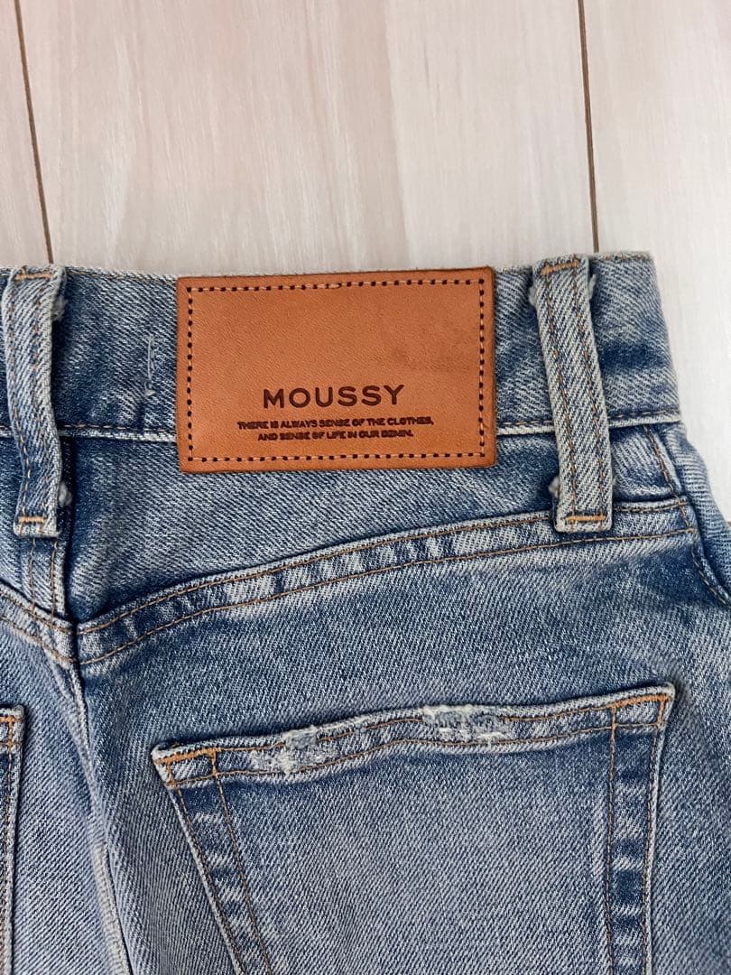 パンツ MOUSSY MVS FLARE 22inch Blue