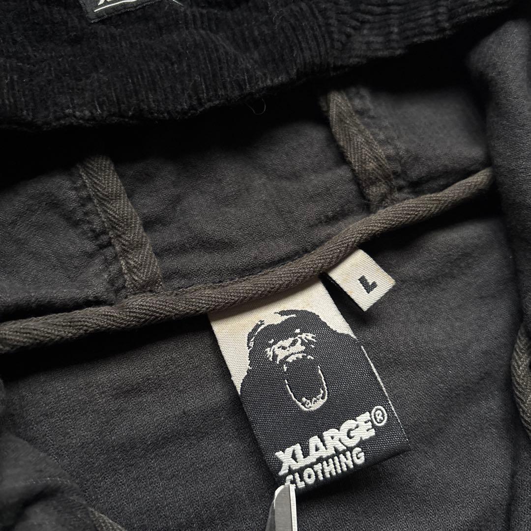 【初期タグ】90s USA製 XLARGE コーデュロイ ブルゾン ブラック