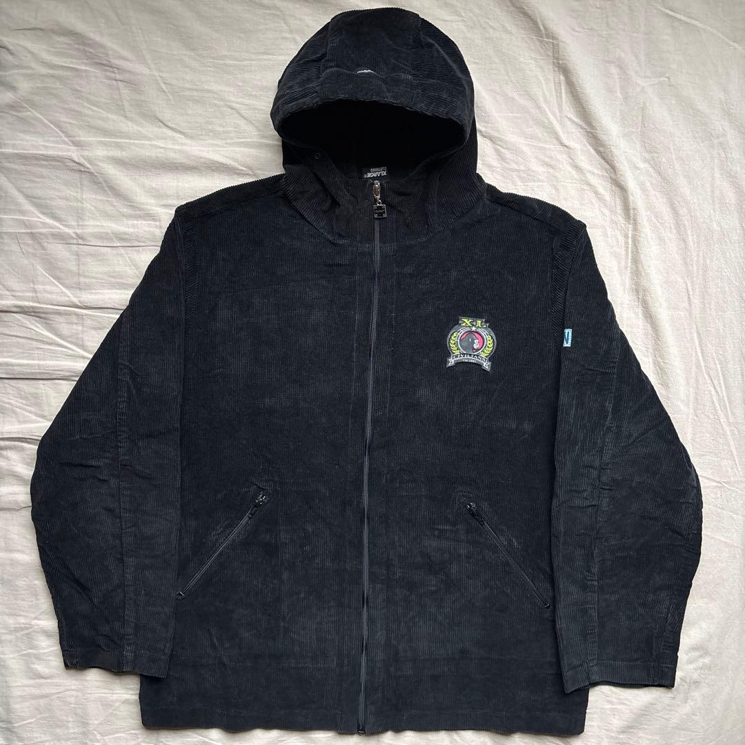 【初期タグ】90s USA製 XLARGE コーデュロイ ブルゾン ブラック