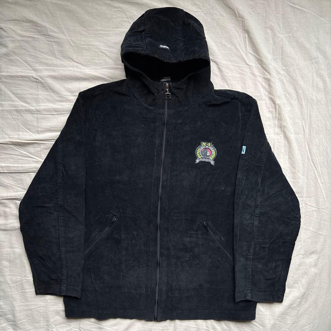 【初期タグ】90s USA製 XLARGE コーデュロイ ブルゾン ブラック