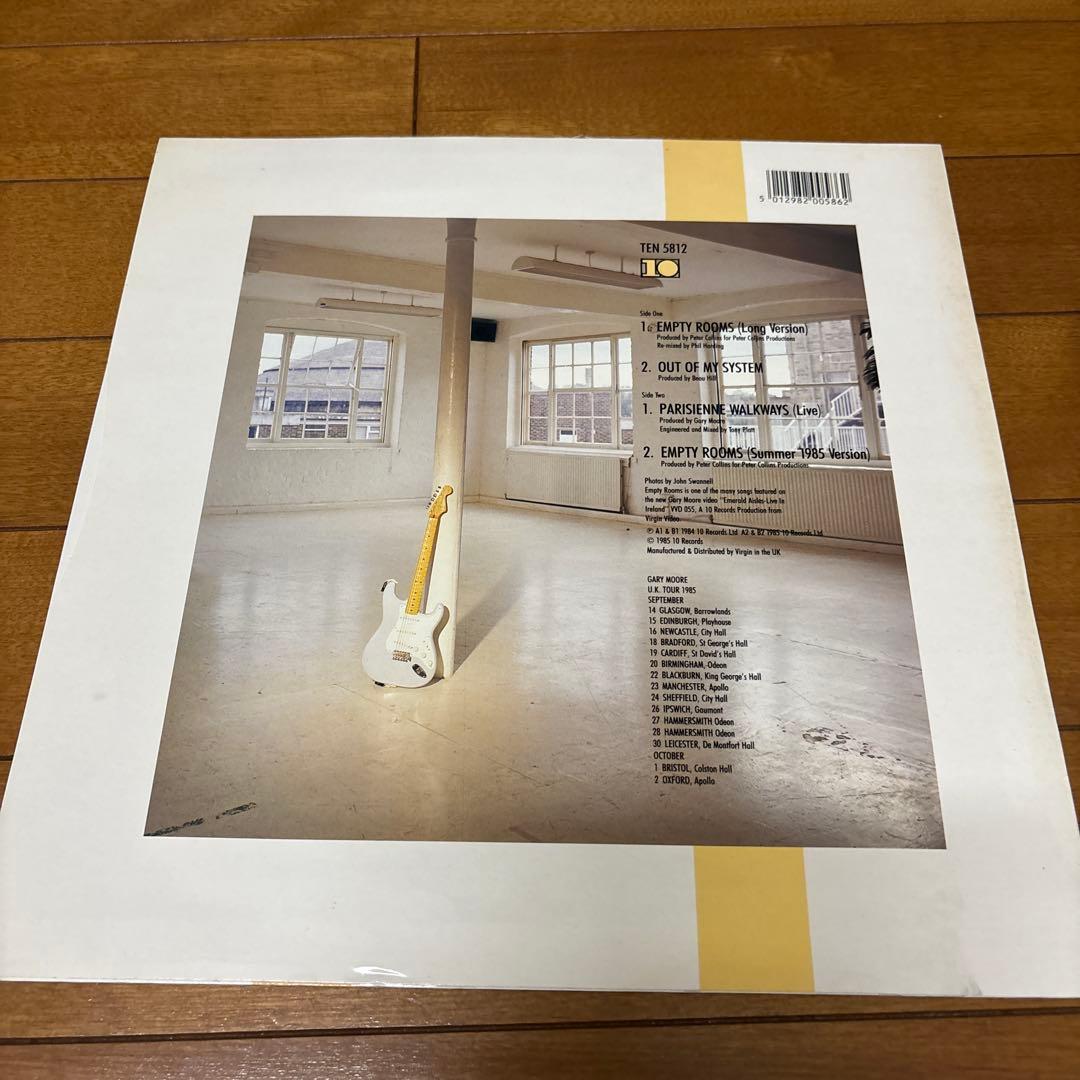 洋楽 Gary Moore empty rooms 12inch