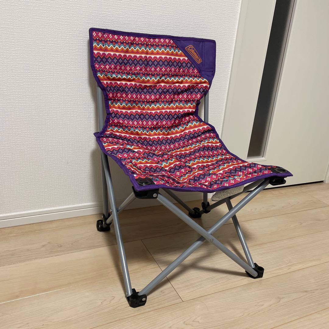 Coleman 折りたたみチェアセット　 フェスウェーブピンク　中古品