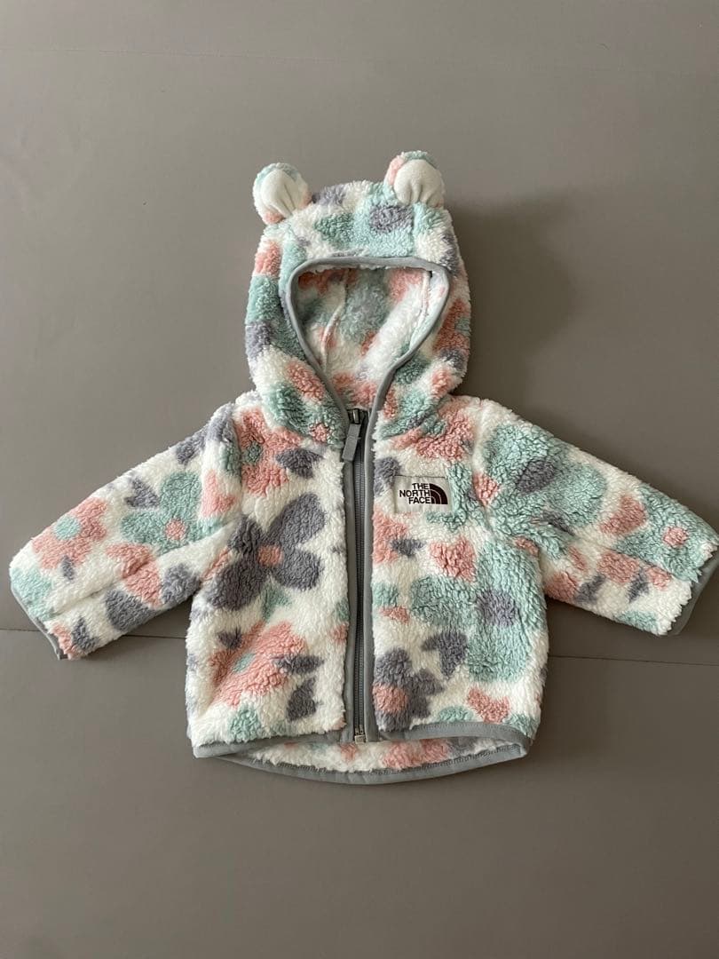 【新品、未使用】The North Face フリースベアーフーディー　0-3M