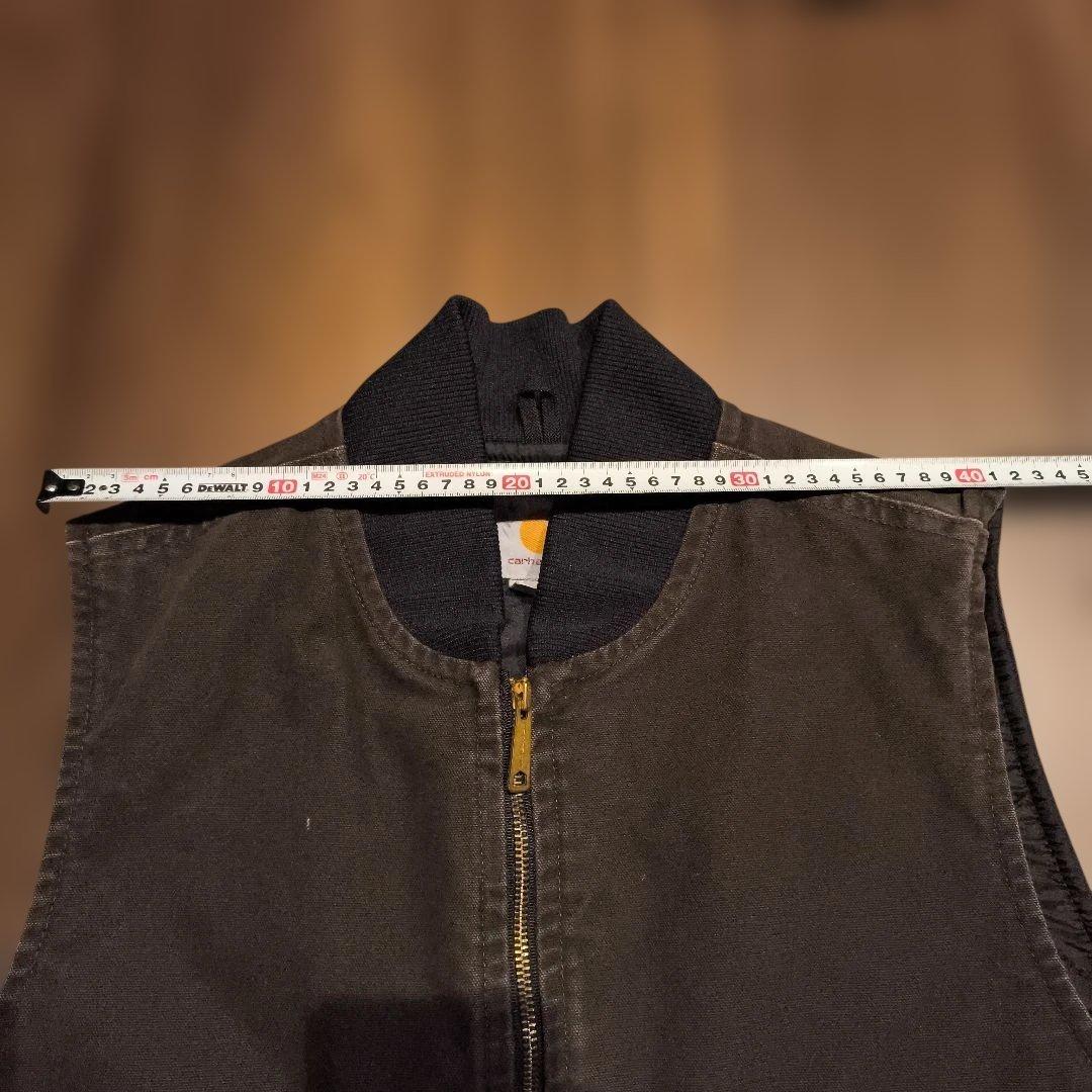 Carhartt ダークブラウン ベスト Lサイズ　dkb