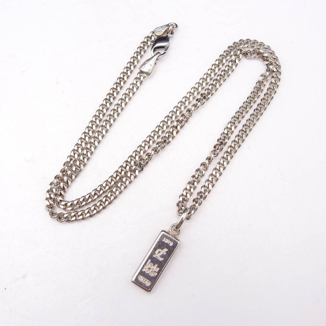 レダシルマ ペンダントネックレス petite インゴット Ag/Ge 50cm