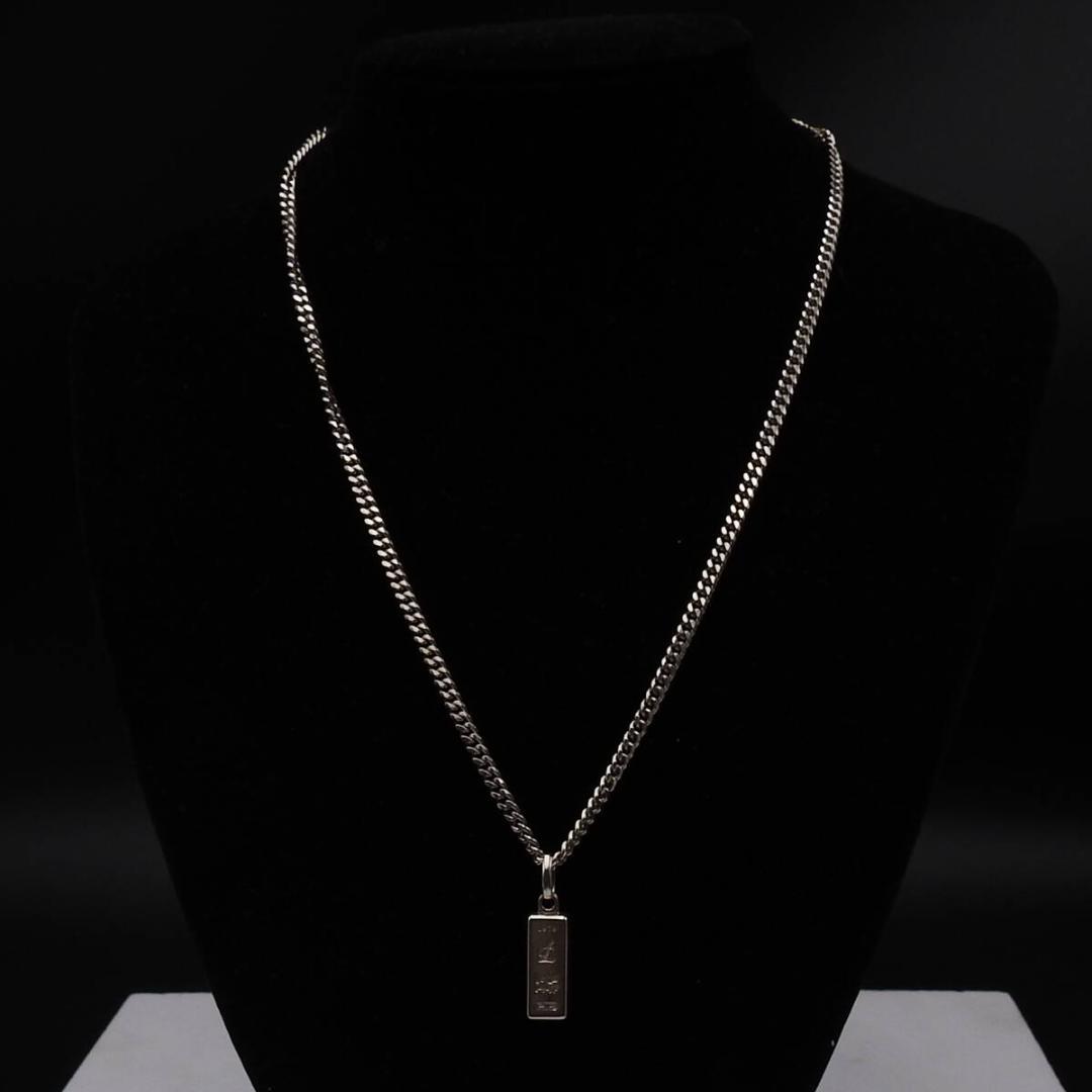 レダシルマ ペンダントネックレス petite インゴット Ag/Ge 50cm