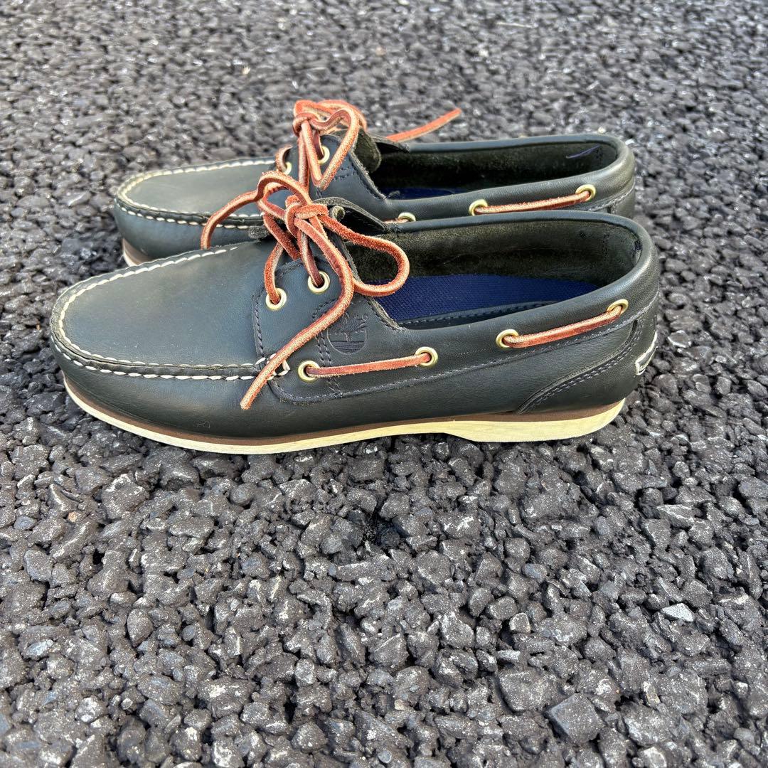 90s Timberland ボートシューズ ブラック archive y2k