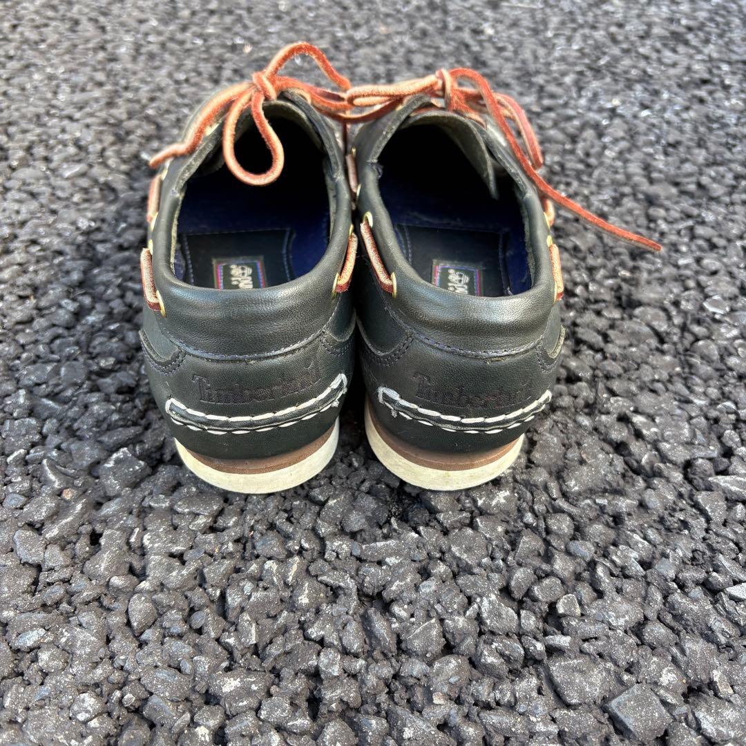 90s Timberland ボートシューズ ブラック archive y2k
