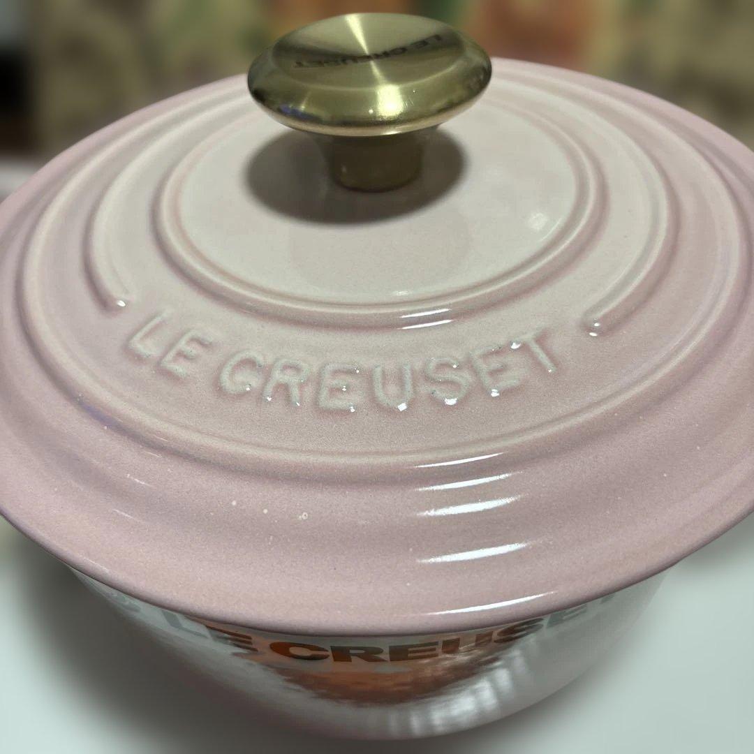 LE CREUSET ピンク 両手鍋　18
