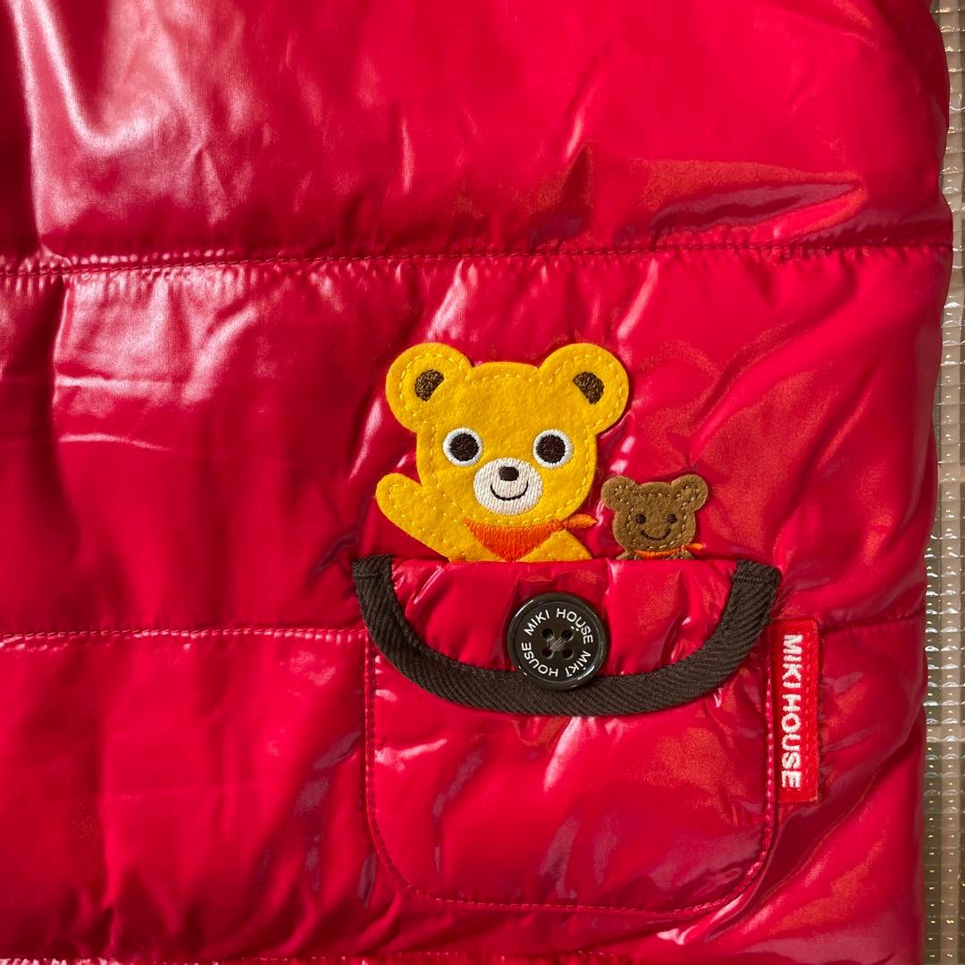 【新品未使用】ミキハウス　ダウンジャケットとベストのセット　８０cm