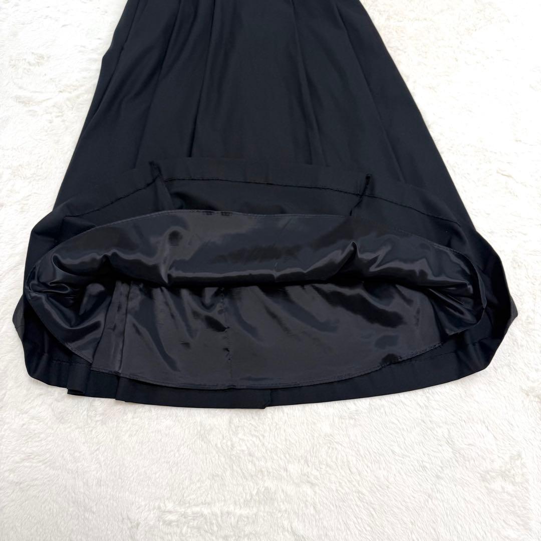【美品】23区　5525gallery　ウールストレッチフレアスカート　黒　M
