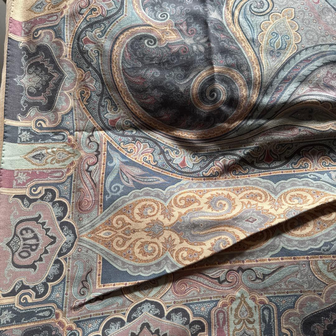 ETRO ペイズリー柄 大判ストール　ショール
