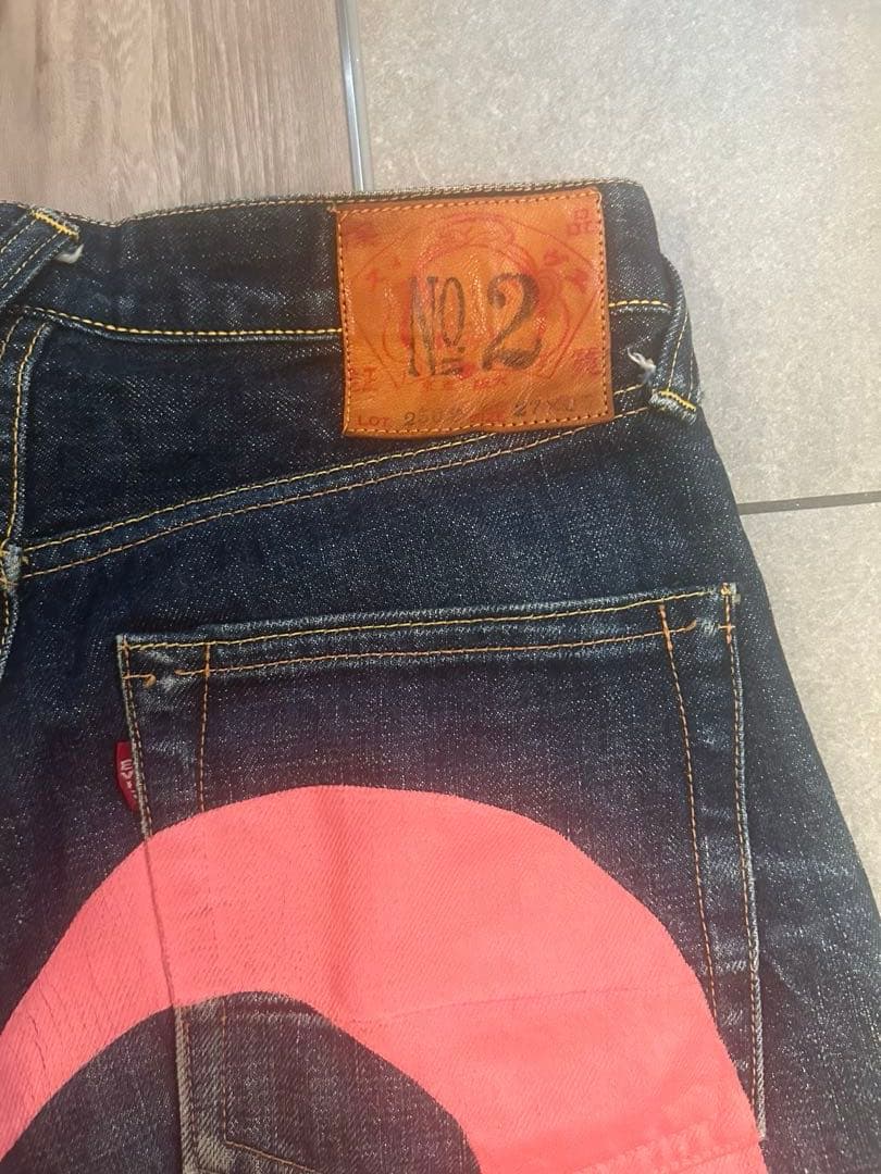 EVISU.No.2Lot.2502 27×35ピンクビックペイント日本製カモメ