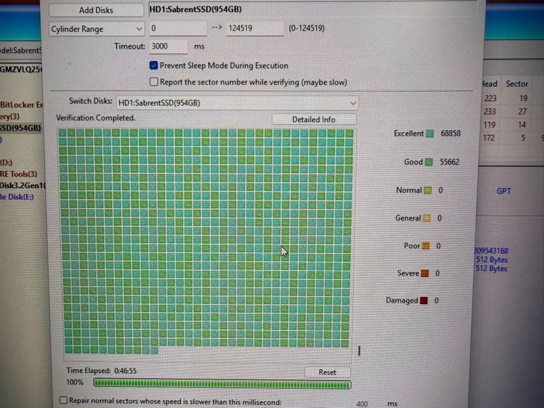 intel M.2 NVMe SSD 1TB 中古動作確認済