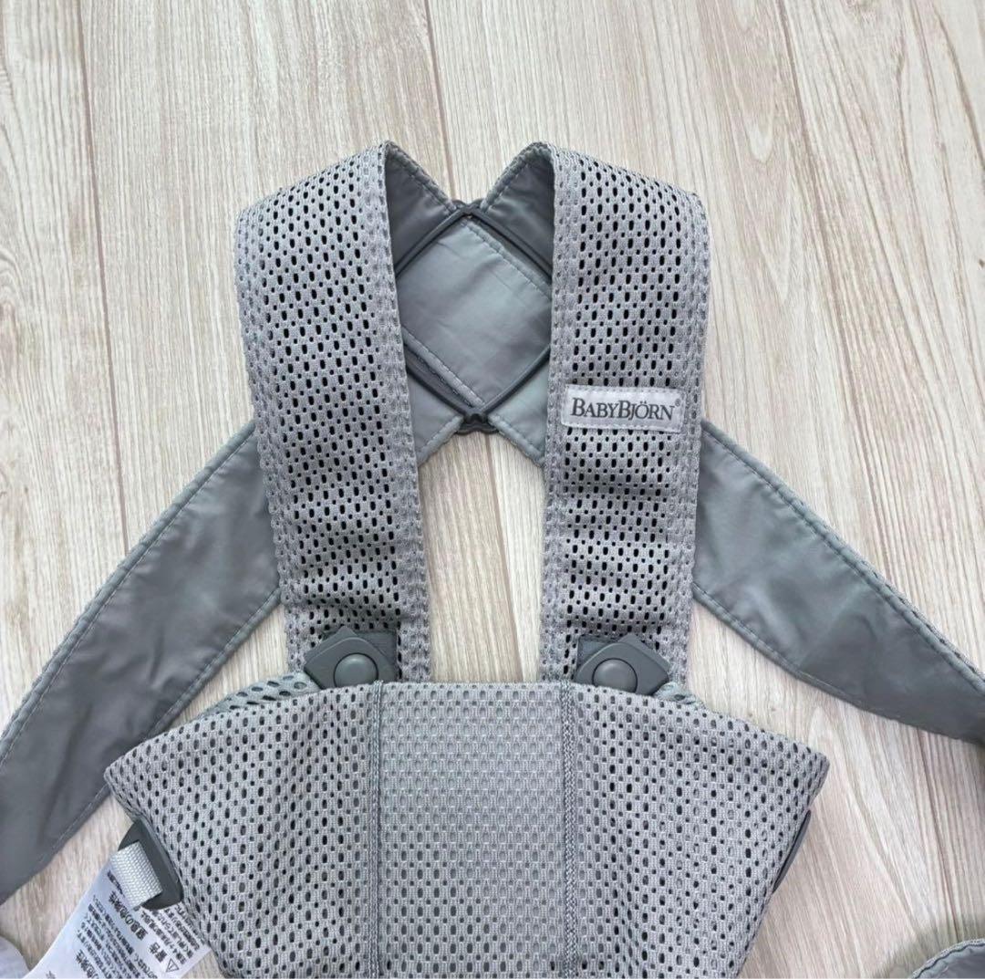【美品】BABYBJÖRN 抱っこ紐 MINI Air メッシュ　グレー　箱あり