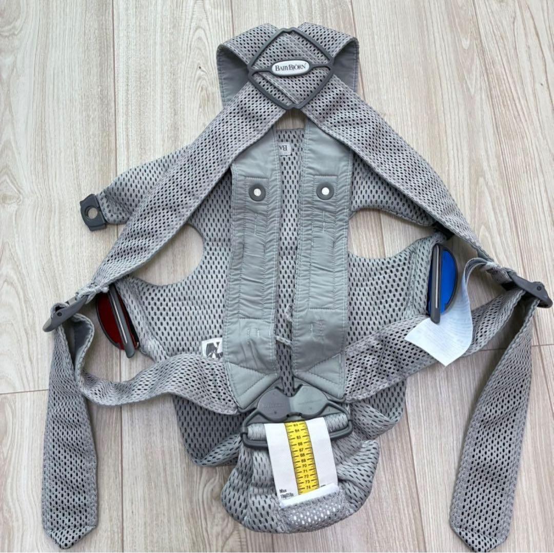 【美品】BABYBJÖRN 抱っこ紐 MINI Air メッシュ　グレー　箱あり