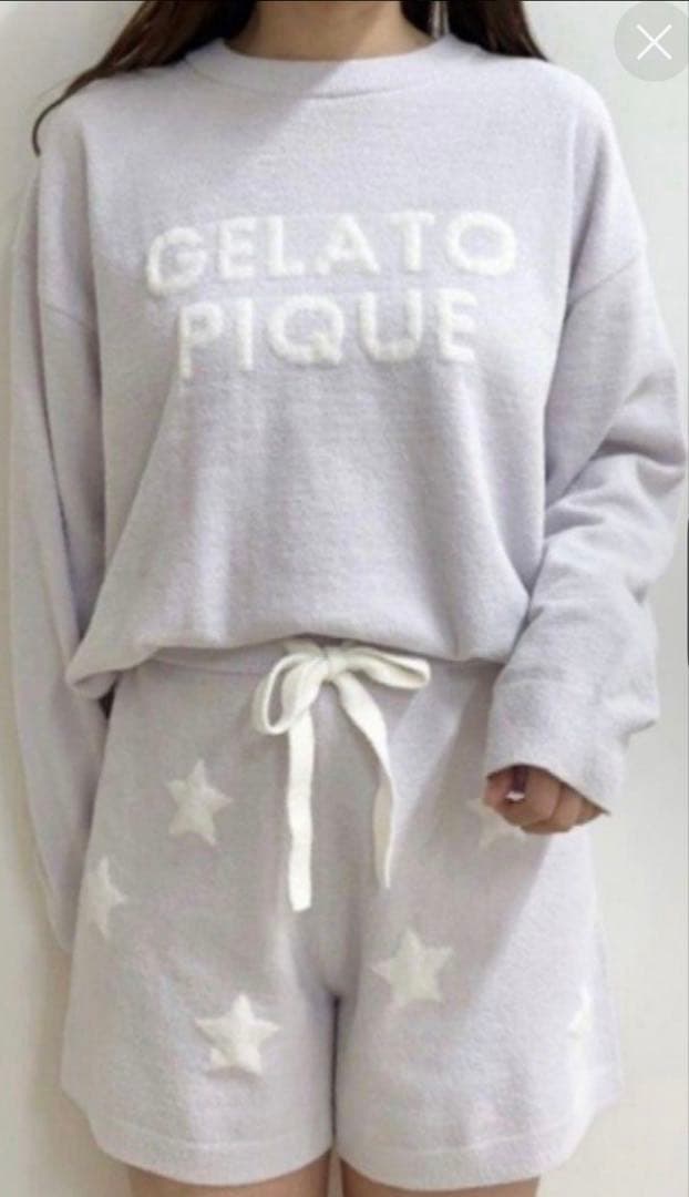 新品　GELATO PIQUE ジェラートピケ　ルームウェア　セットアップ　紫