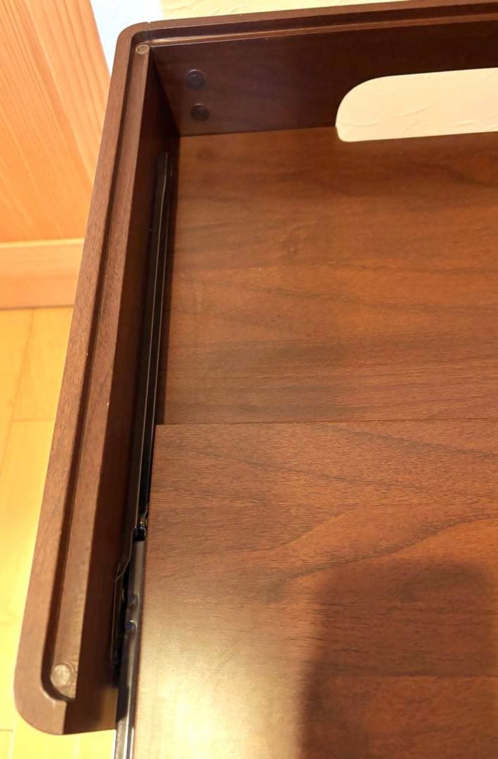 PCデスク　ダークブラウン　木製デスク