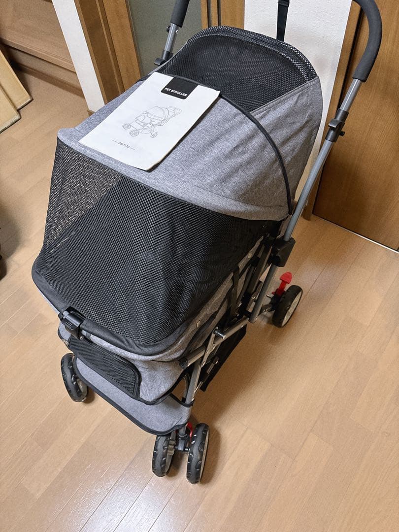 ペットバギー GS-737C グレー 軽量 折りたたみ　美品