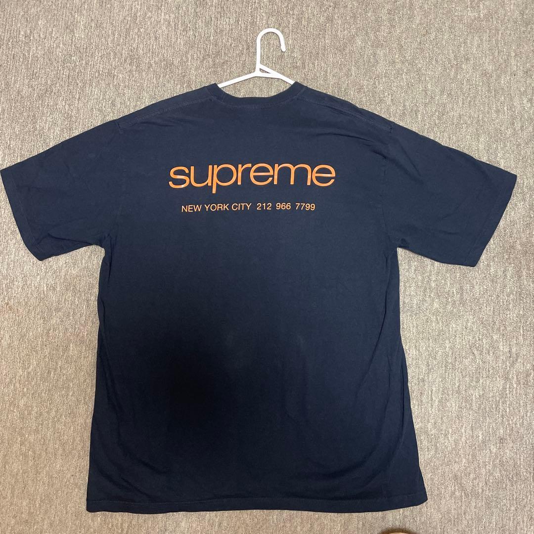 Supreme ネイビー Tシャツ XL 美品