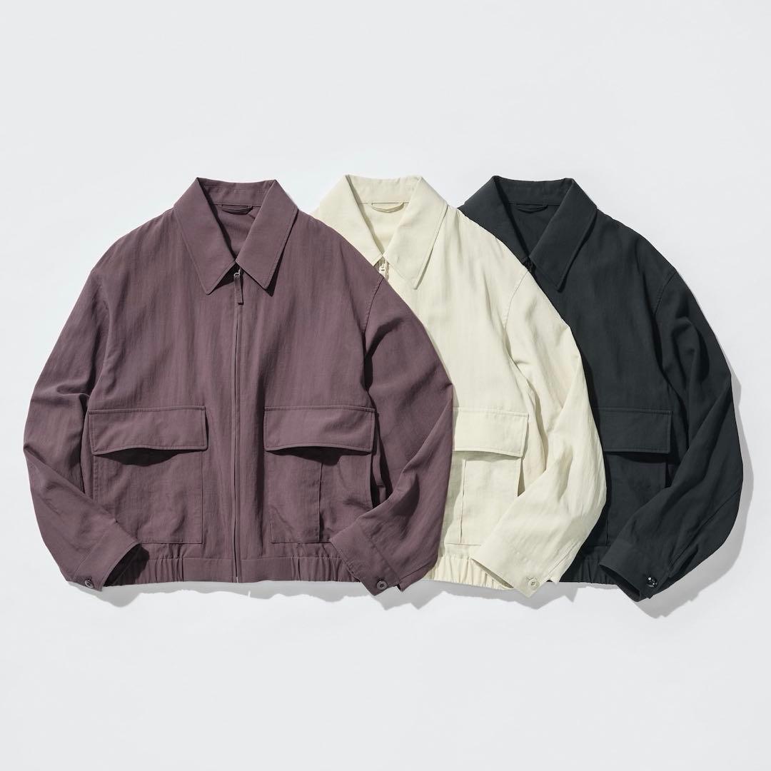 【新品未使用】 UNIQLO U ショートブルゾン S ユニクロU ブラック