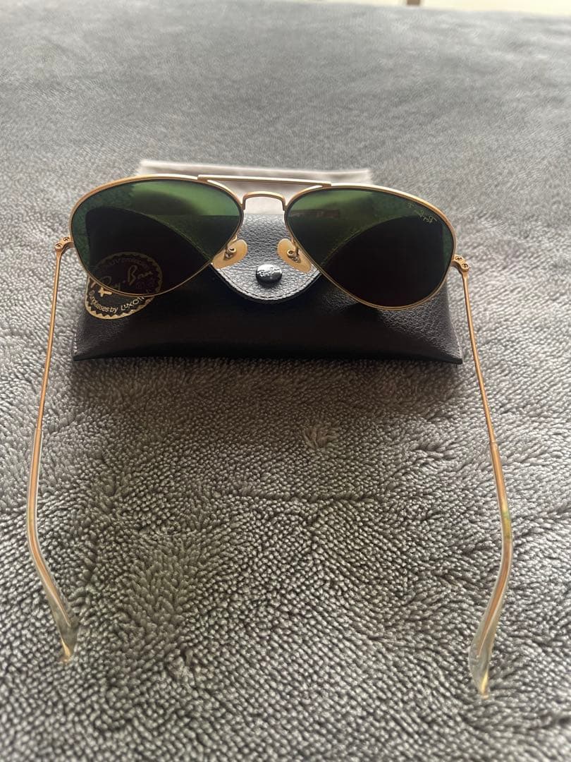 Ray-Ban P Aviator サングラス ゴールド 58-14
