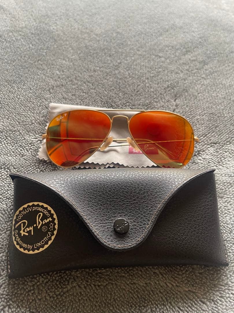 Ray-Ban P Aviator サングラス ゴールド 58-14