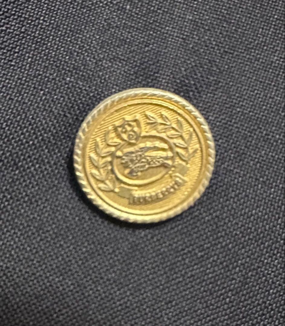 【美品】BURBERRY紺ブレザー ダブル テーラードジャケット Lサイズ