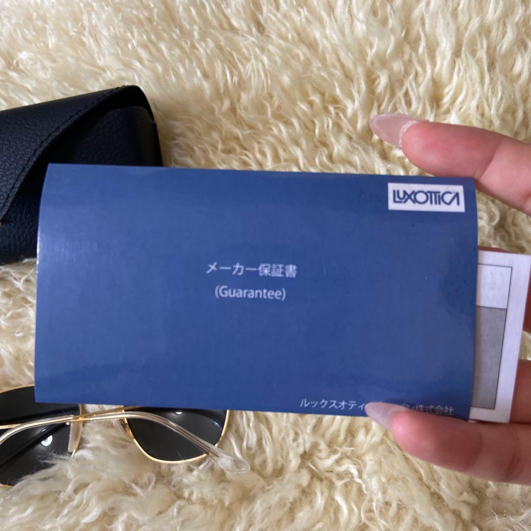 Ray-Ban ラウンド型サングラス ブラック