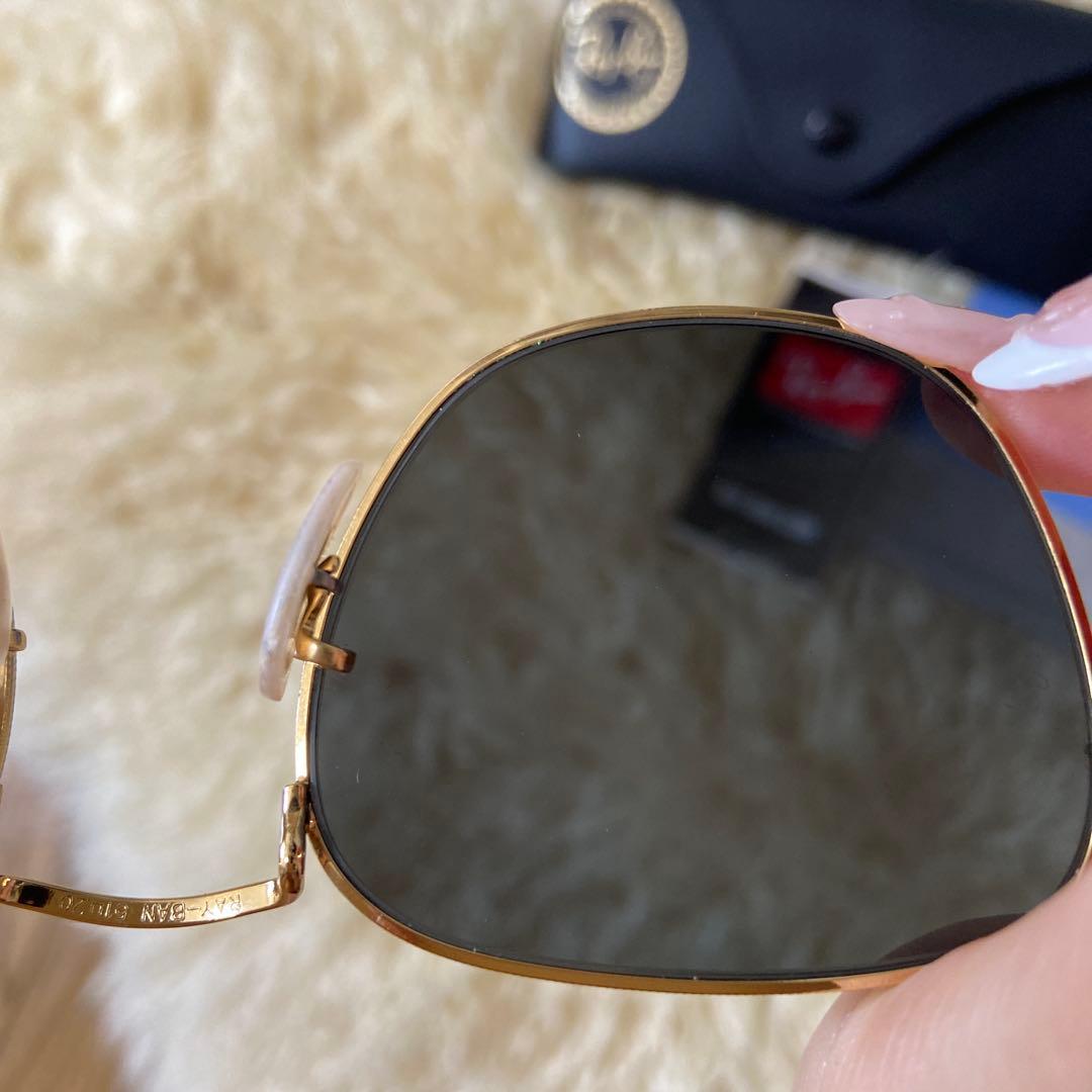 Ray-Ban ラウンド型サングラス ブラック