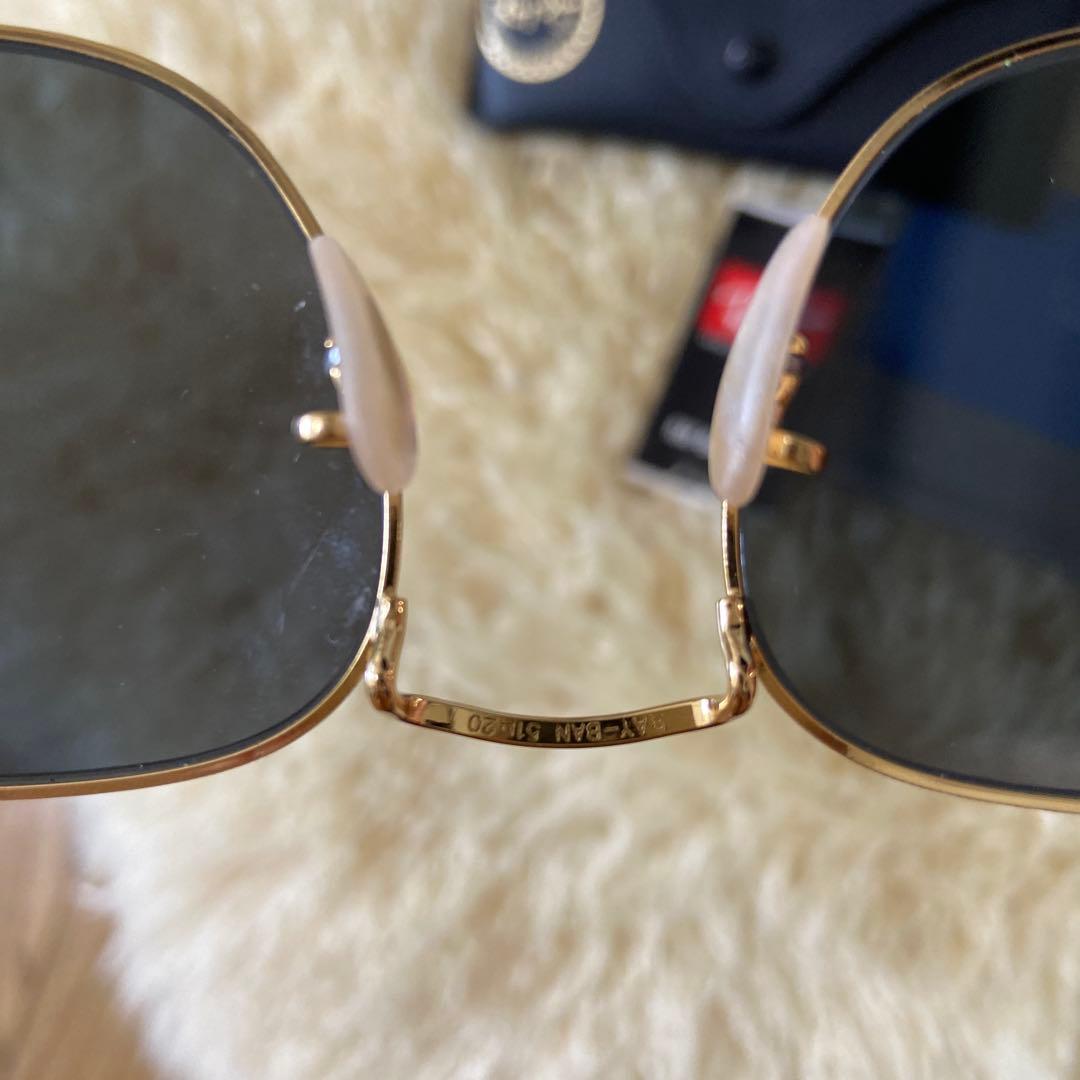 Ray-Ban ラウンド型サングラス ブラック