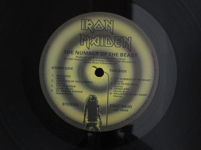 IRON MAIDEN★Number Of The Beast UK EMI オ