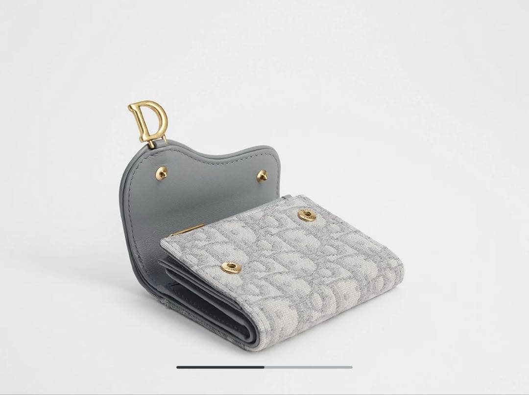 L*a様 Dior Saddle Lotus ウォレット 三つ折り財布