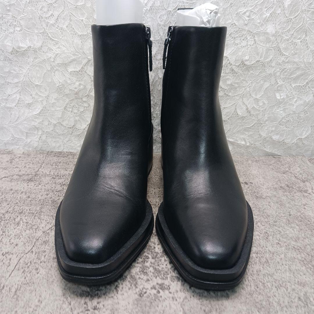 ​未使用品 フランコサルト L-DALDEN レザー ショートブーツ 黒 24