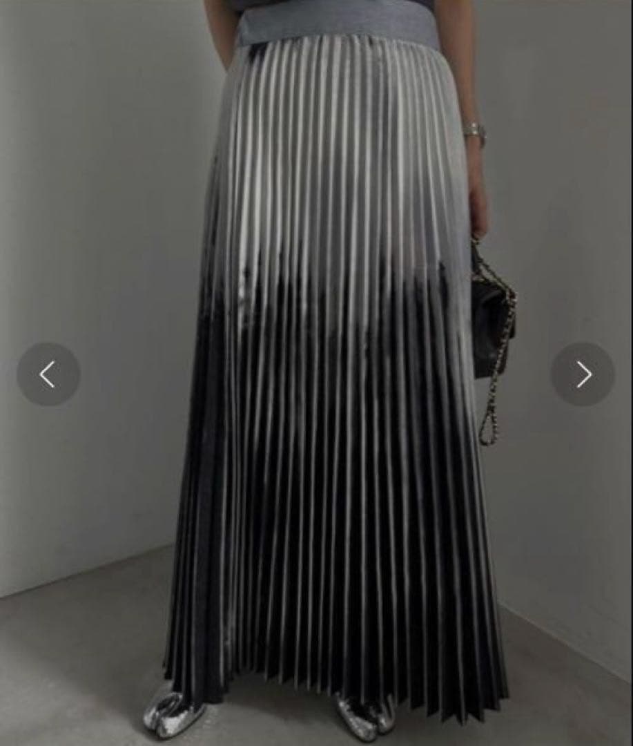 Ameri UNEVEN DYEING PLEATS SKIRT Sサイズ