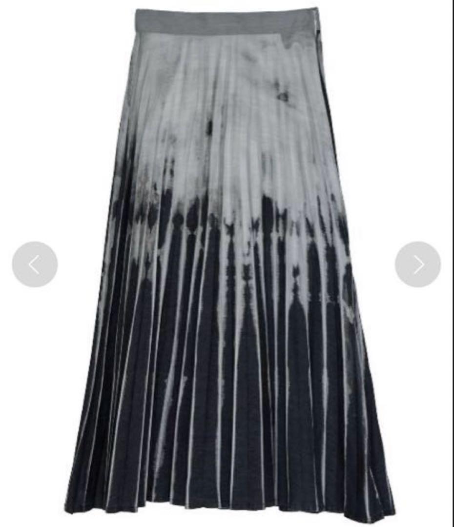 Ameri UNEVEN DYEING PLEATS SKIRT Sサイズ