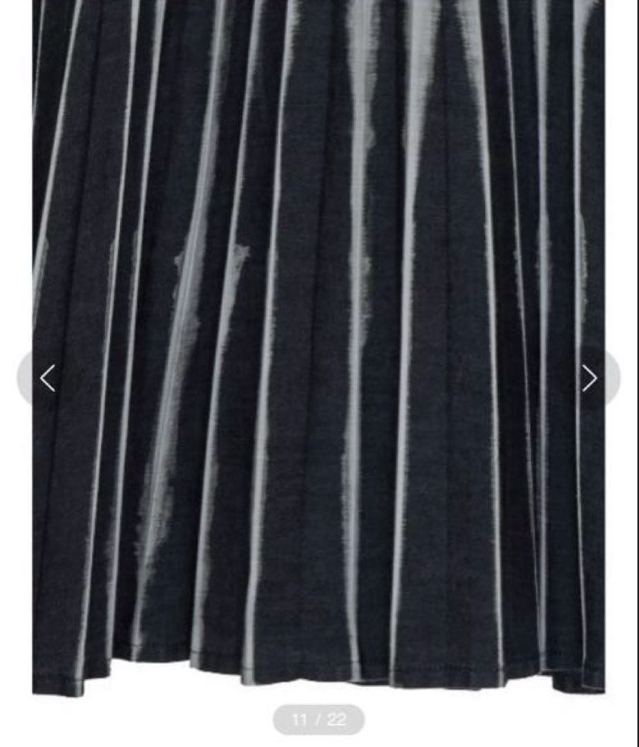 Ameri UNEVEN DYEING PLEATS SKIRT Sサイズ