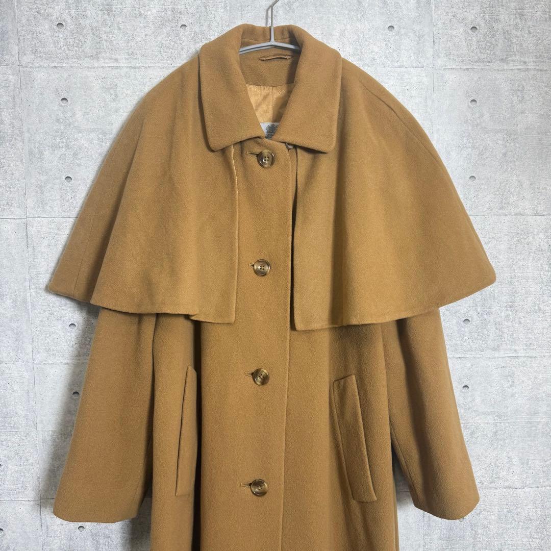 Aquascutum アクアスキュータム 2wayステンカラーケープコート